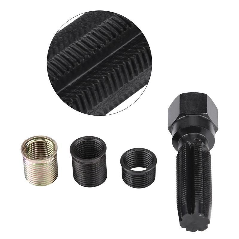 16Pcs 14mm x 1.25 Spark Plug Thread Repair Tool Kit