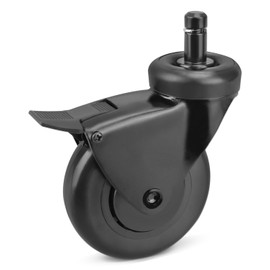 3" Rubber Heavy-Duty Grill Wheel Fit for Traeger Pellet Grills Timberline 850/ Timberline 1300/ Texas Elite 34 Replace HDW302 Caster Wheel with Brake