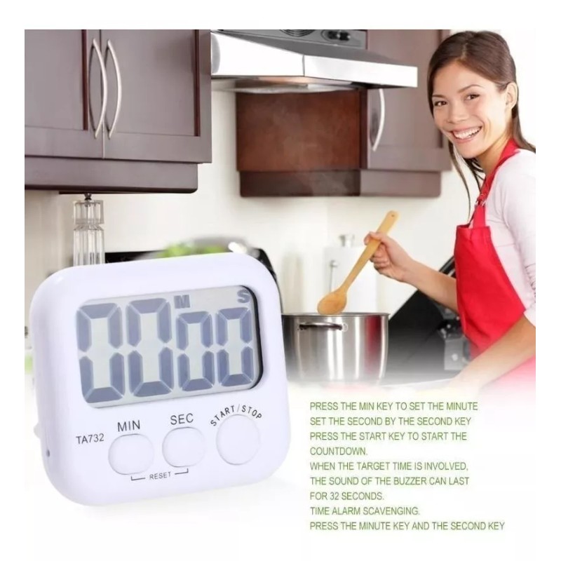 CL Timer Temporizador Digital Cuenta Regresiva Cronometro 100m