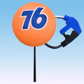Limited Edition Collectible 76 Gas Station Pump Car, Truck, and SUV Antenna Ball/Antenna Topper (Auto Accessory)