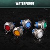 X AUTOHAUX 5Pcs LED Indicator Light 16mm 12V Dash Signal