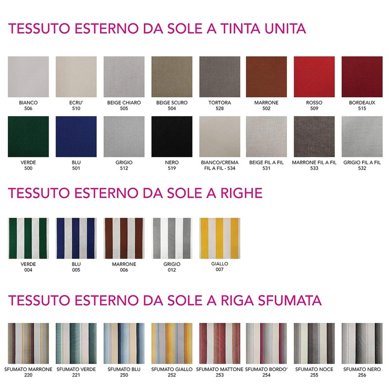 Panini Tessuti, Outdoor Sun Shade Sail Fabric 1 Quantity =