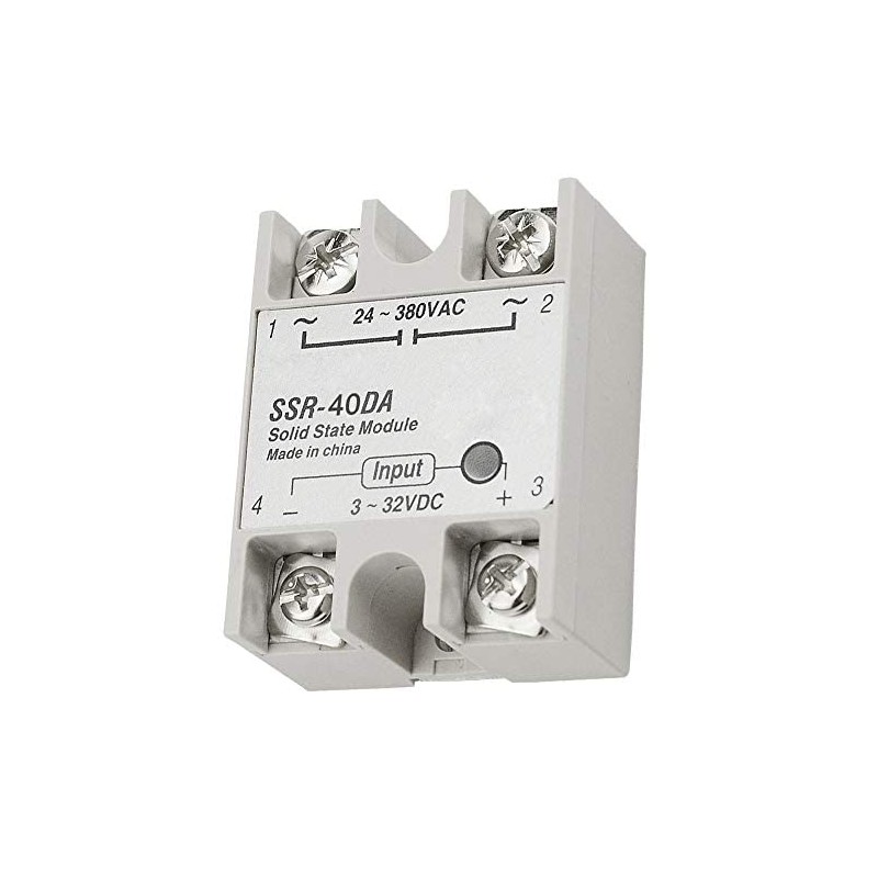 BGTXINGI Pack of 2 SSR-25DA 10DA 40DA Single-Phase DC Solid