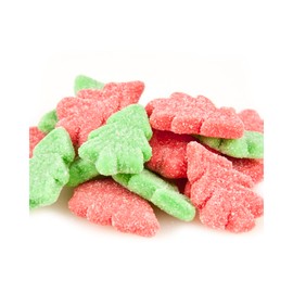 Gummy Christmas Trees 2 Pound Package, 140 Pieces of Candy, Strawberry and Apple Flavors, Christmas Holiday Candy