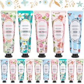Pack of 15 Hand Cream Gift for Women, Hand Cream Christmas Hand Foot for Christmas Gifts, Small Gifts for Mother, Girlfriend, Wife, Hand Lotion for Dry Cracked Hands Foot, Stock Bulk