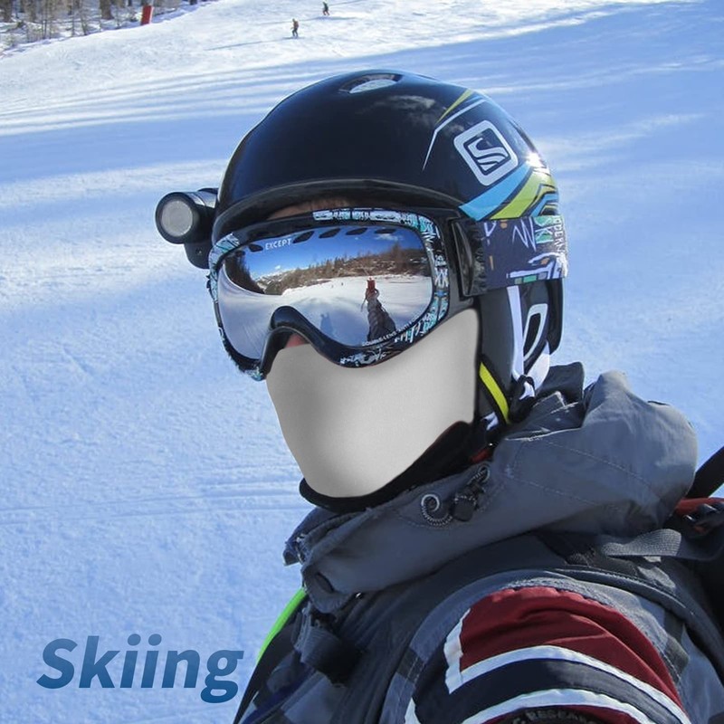 YESLIFE Off-White Balaclava Ski Mask for Men and Women, Winter