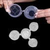MIUPOO Round Sauce Cups, Plastic Sauce Cups, Transparent Sauce Cups,