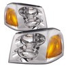 HEADLIGHTSDEPOT Chrome Housing Halogen Left and Right Headlights Pair Compatible