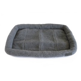 GOGO 2X Fleece Dog Crate Pad (51" x 33") Large Gray