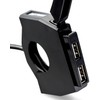 Daytona 98438 Motorcycle USB Power Supply, Total 5V/4.8A, Brake Switch
