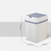 Trash Can 12L Smart Sensor Stable Dealing Cover Simple Style