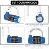 HOJLKLD Gym Locker Lock 5 Letter Word Lock Safety Padlock
