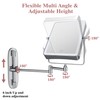 Wall Mounted Lighted Makeup Mirror, Rectangle Double Sided 1X/7X Magnifying