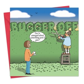 Twizler Funny Card with Neighbour & Hedge – Blank Card – Happy Birthday Card – Humour Card – Mothers Day Card – Fathers Day Card – Valentines Day Card – New Home Card – Retirement Card –Neighbour Card