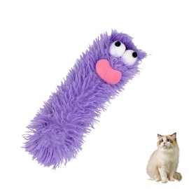 LuckyOpt Catnip Toys for Cats, Soft Cute Plush Cat Nip Toys Kitten Toys with Crinkle Paper & Catmint, Interactive Pillow Cat Toys for Indoor Cats Cat Chew Toy for Playing, Grinding (Purple)