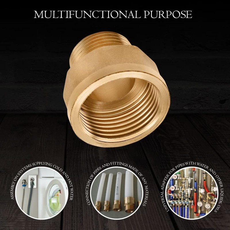 Adapter Nipple 3/4" Male x 1 “ Female Pipe Fitting