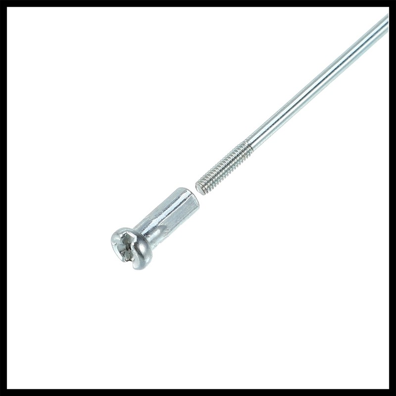 Hihaha 36pcs 14G J Bend Bicycle Steel Spokes 194mm 7.64"