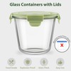 3Cup/23oz Glass Meal Prep Containers with Vented Lids Food Storage,