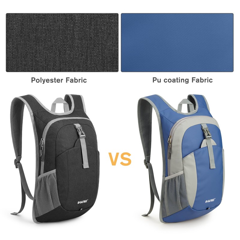 [G4Free] 12L ハイキングバックパック、軽量小型ハイキングデイパック、屋外旅行用ミニ折りたたみショルダーバッグ