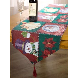 Emma Barclay Christmas Tapestry - Table Runner Decorative Xmas Dining Linen for Small Medium or Large Table- 13x72 (33x183cm)