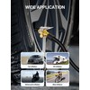 2-Pack Locking Tire Air Chuck, Brass Tire Inflator Hose Adapter