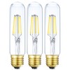 Leools Dimmable Edison Led Tubular Bulb T10,4W Vintage Led Filament