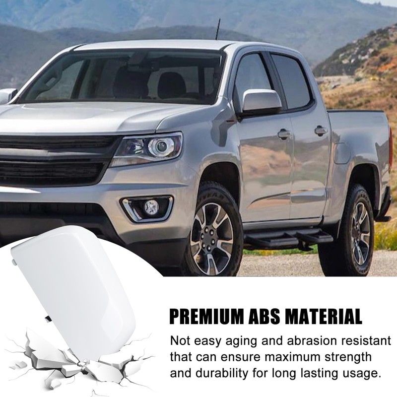White Directly Replacement Side Mirror Covers Caps for 2015-2022 Chevy