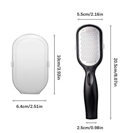 2 Pcs Callus Remover with Dead Skin Catcher Foot for Mess Free Pedicures, Heel Scraper Cracked Treatment, Wet Dry Use Feet Rasp Gel File,Extra Strength Feet,Dead Scrubber,Foot File.