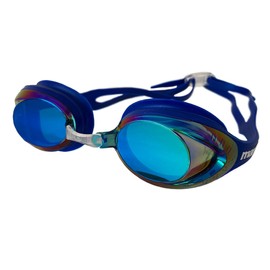 Maru Sonic Swimming Goggles, UV Protection, Quick Adjust Comfort Strap, Anti-Fog Clear Vision Swim Goggle Lenses for Adult, Men, Women and Kids Age 6-14, Blue/Purple/Blue