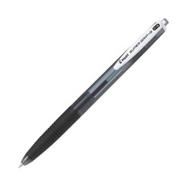 Pilot BSGK100EF10BB Super Grip G Retractable Permanent Ball Point Pens, 0.5, Black, 10 Count