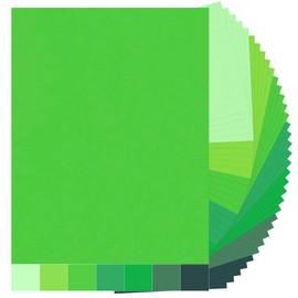 35 Sheets Green Tones Cardstock - 8.5'' x 11'' 92lb/250gsm Green Colors Card Stock Heavyweight Paper Thick Paper for Scrapbooking, Crafts, Business Cards, Invitations PAP05MX2