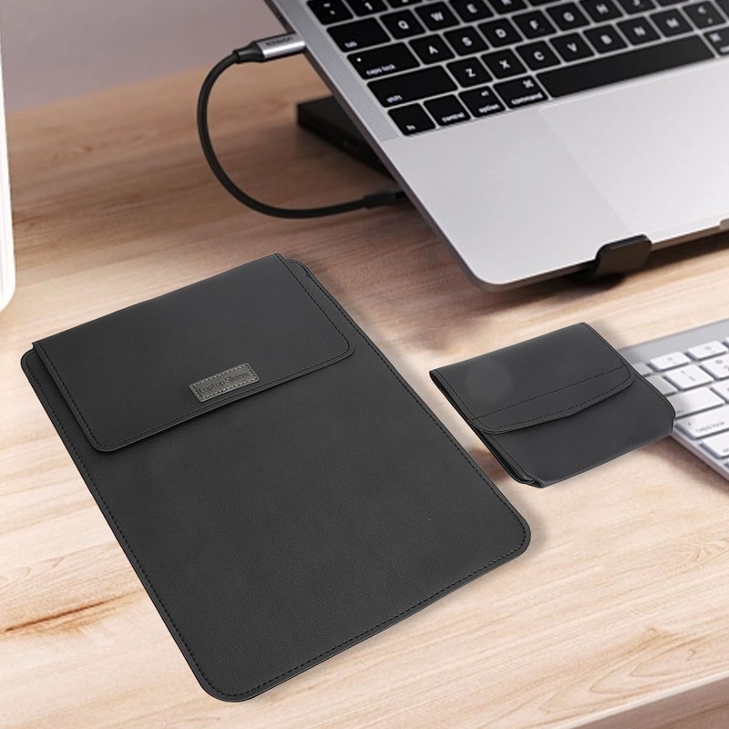 Laptop Sleeve Case PU Leather for OS Laptop 13 Vertical