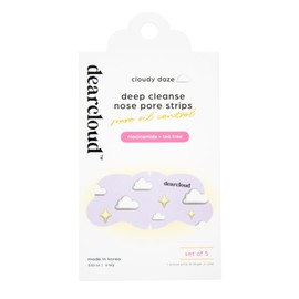 dearcloud Deep Cleanse Nose Pore Strip – Oil Control & Clarifying Skincare – Korean Skincare – Cloudy Daze (5 Pack)