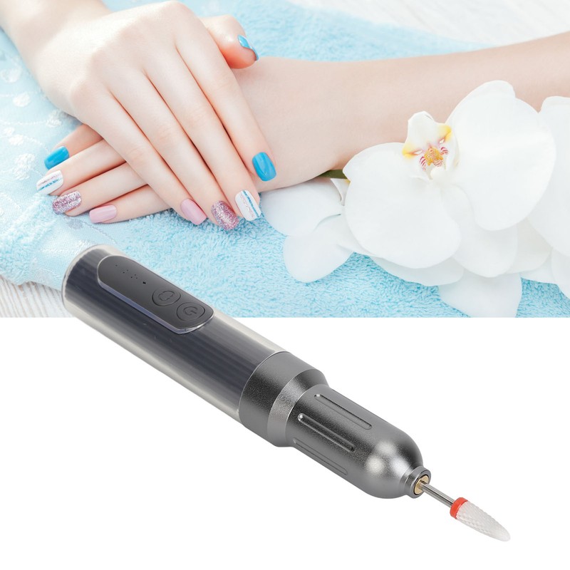 M8 Electric Nail Drill Pen 6 Speed Adjustable Direction LED