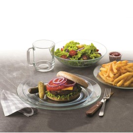 Duralex Made In France Lys 7 1/2 Inch Clear Dessert Plate, Set of 6