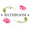 Shabby Chic Bathroom Door Plaque Sign (Bathroom)