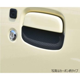 Jimny JB64 Door Knob Under Protector Jimny Sierra JB74 Door Handle Undercover 3P Anti-Scratch (Black Carbon Style)