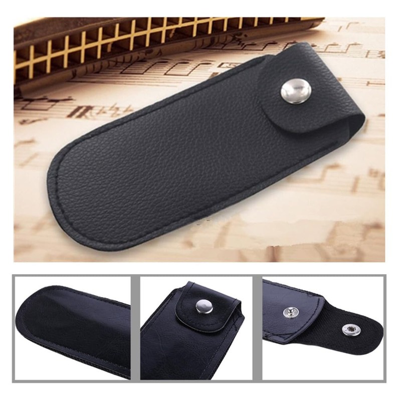 Harmonica Bag, Pack of 2 Harmonica Holder, CuiCanfla Harmonica Bag