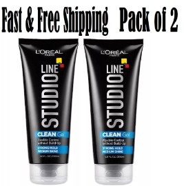 L'Oreal Paris Studio Line Clear Minded Clean Gel Strong Hold 6.8 oz (2 pk)