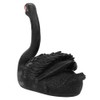 Outdoor Cute Floating Simulation Black Swan Ornament for Garden Courtyard