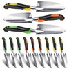 Patioer Garden Shovel Hand Trowel Cast-Aluminum Heavy Duty Mini Shovel