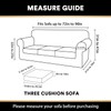 PrinceDeco Velvet Couch Covers for Sofa Soft 4 Pieces Couch