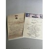 RMS TITANIC 1ST & 2ND CLASS BREAKFAST MENUS REPLICA SET.