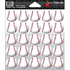 Award Decals Baseball Helmet Decals Sticker Set (100 Decals) 1" The Original Award Decals Premium 20mil Thick Helmet Decals Made in The USA Since 1976