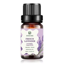 Dekure French Lavender Essential Oil 10ml -100% Pure Natural Oil- Lavender Oil for Sleep, Aromatherapy,Diffusers, Hair & Skin - Vegan - Bottled in UK