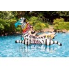 Poolmaster Zany Zebra Jumbo Swimming Pool Float Rider, Zebra Large