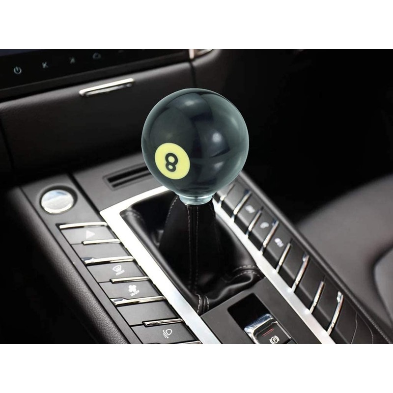 Lunsom Round Shift Knob, 8 Billiard Gear Shifter Lever Head