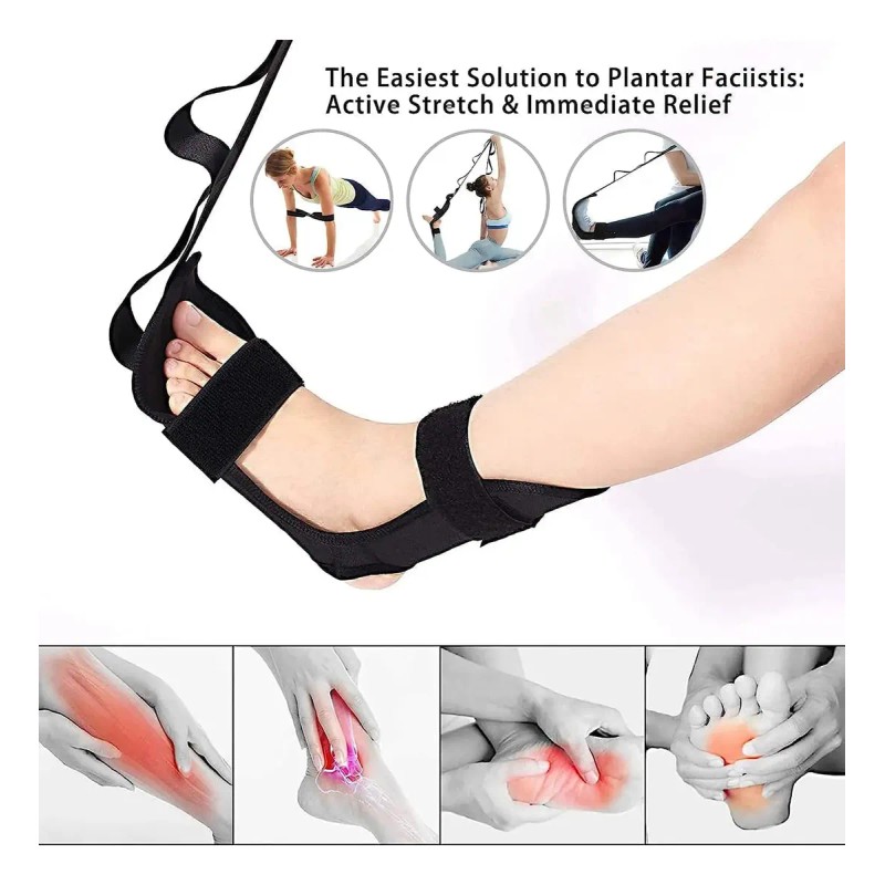 Banda De Yoga Para Estiramiento Profundo Y Fascia Plantar