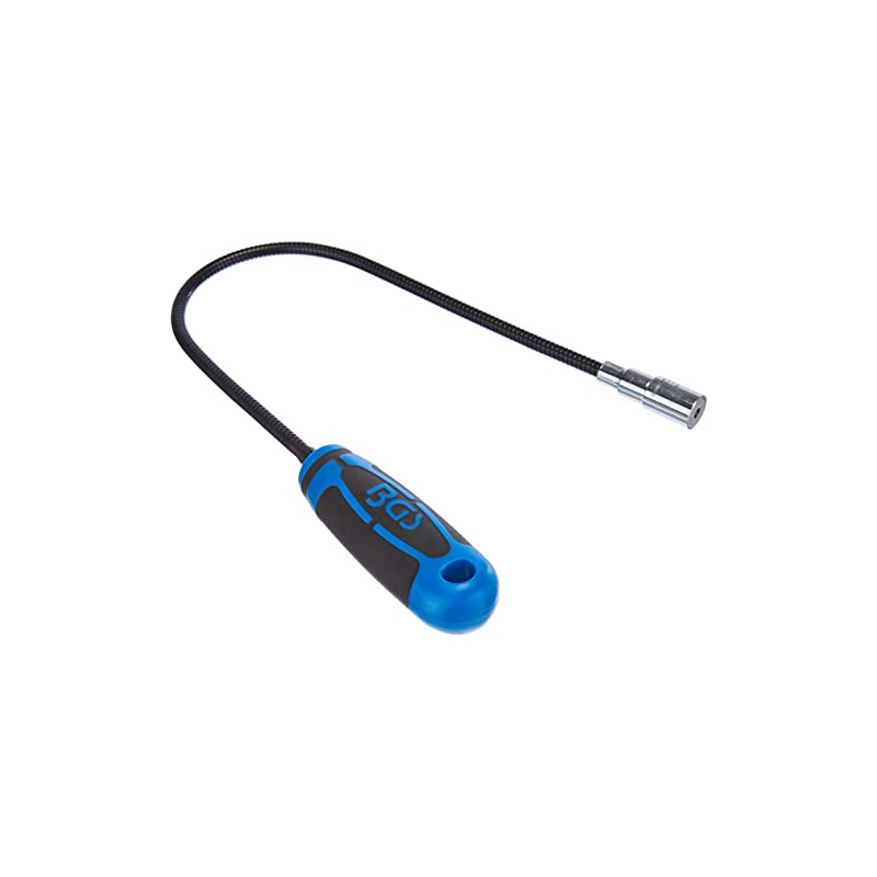 BGS 3187 Magnetic Pick-up Tool with LED, Silver/Black/Blue, 600 mm