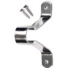 SISI UK Hanging Rod Wardrobe Rail Bracket Supports, Chrome, Pack